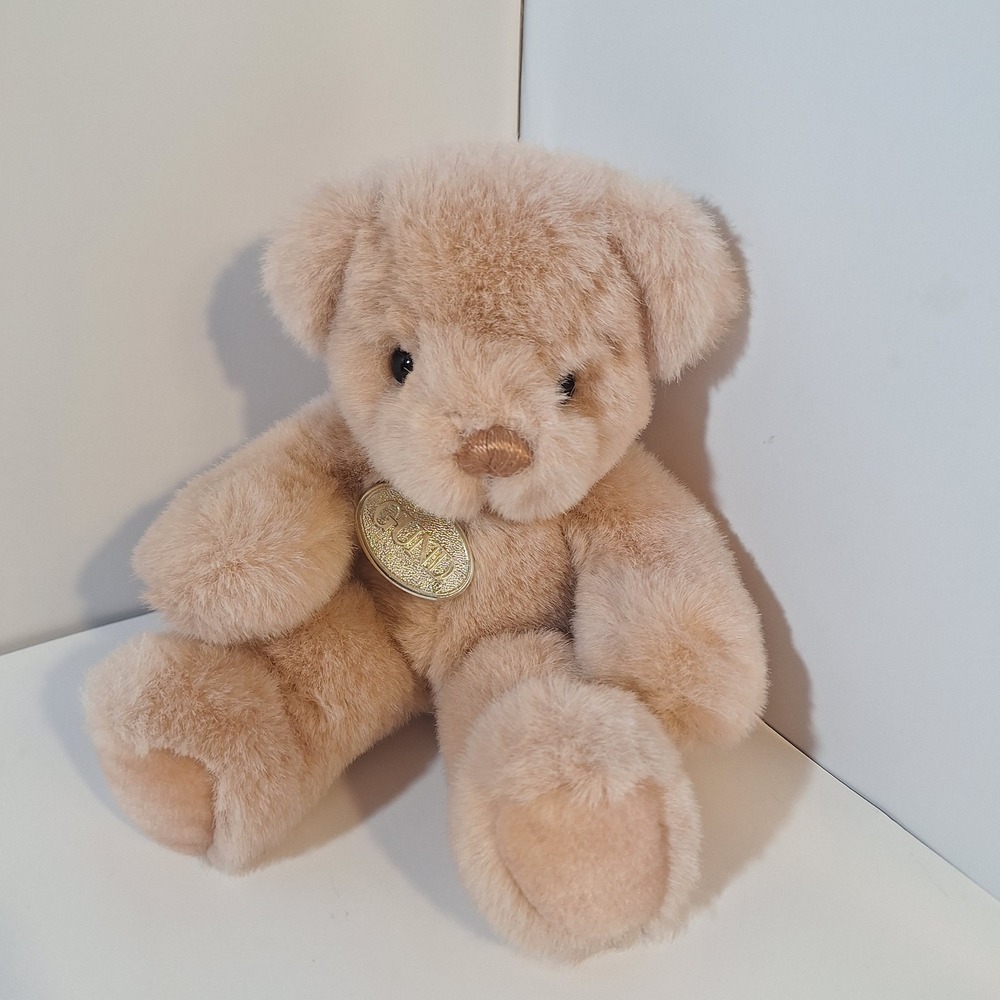 GUND BABY TAN BUNKY TEDDY BEAR STUFFED ANIMAL PLUSH  10" 1985